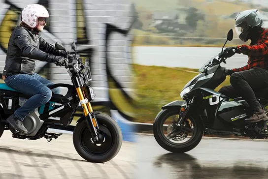 Weder Roller noch Naked Bike - sowohl BMW als auch Felo verfolgen dieselbe Idee mit ihren A1 Elektrobikes. Doch wie stehen sie sich im direkten Vergleich gegenüber? Hier die Antwort.