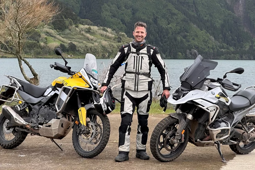 Is the BMW R 1300 GS worth the extra cost of a souped-up Honda Transalp? Comparative test on the Azores!