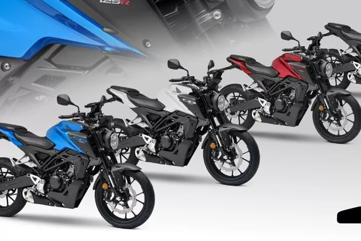 Modele Honda CB125R otrzymają gamę nowych kolorów, pełnokolorowe wyświetlacze TFT i zgodność z normą Euro5+ w standardzie w roku modelowym 2024.