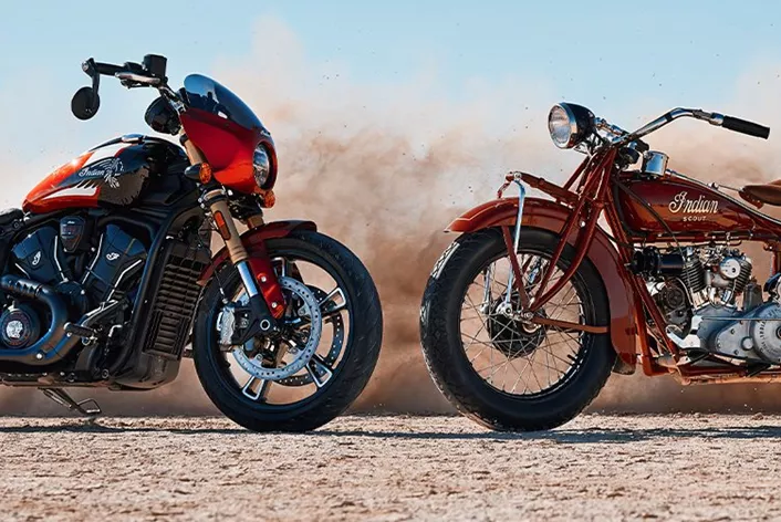 Indian Motorcycles, daha büyük, daha güçlü bir V2 motor, yeni bir şasi, modern elektronikler ve ilginç bir donanım politikasına sahip beş yeni Indian Scout modelini sunuyor. Farklı yönelimleri ile bu beş model, farklı tipteki cruiser sürücülerine hitap edecek şekilde tasarlanmıştır.