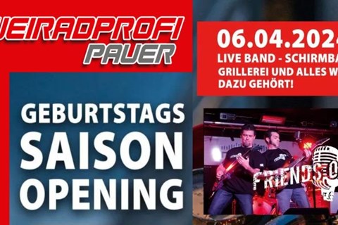 Geburtstags-Saison-Opening bei Zweiradprofi Pauer