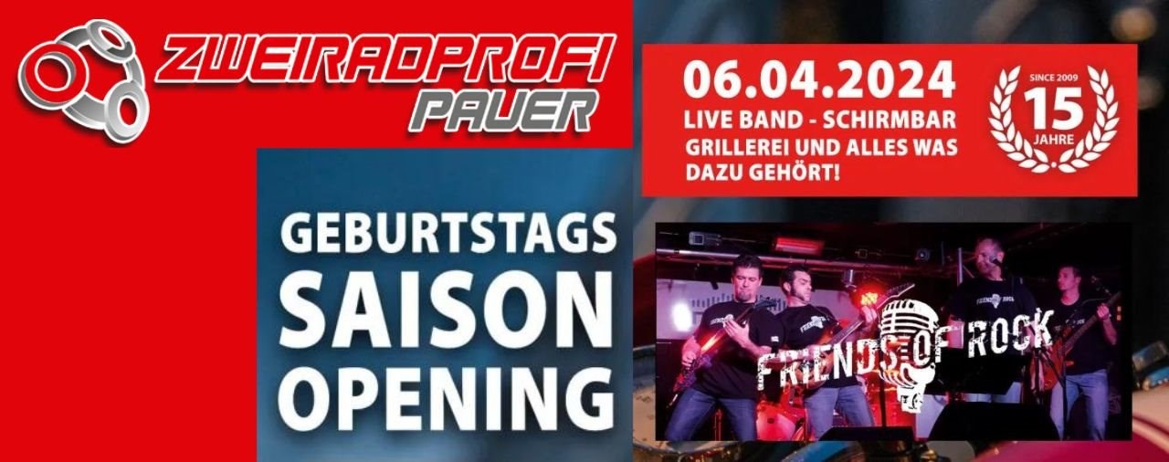 Geburtstags-Saison-Opening bei Zweiradprofi Pauer