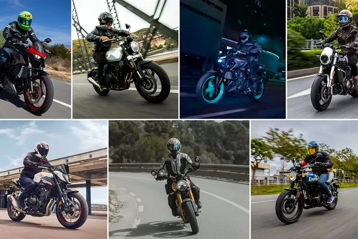 Naked bikes offer a neutral riding position and accessible handling. The choice on the market is huge and it's easy to lose track. So here is an overview of affordable entry-level naked bikes over 125 cc.