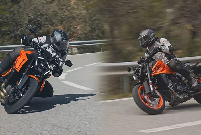 In Spain, we were able to test two sporty new KTM models, the 990 Duke and the 1390 Super Duke R EVO. After two days in the saddle, Schaaf and I agreed that we enjoyed the 990 Duke more. But why? And does that make the Super Duke a bad motorcycle? Time for a comparison test.