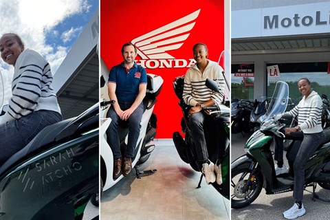 Sprinterin Sarah Atcho und Honda Motorcycle Suisse werden Partner