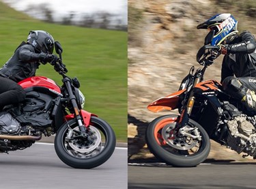 Konzeptvergleich: Ducati Hypermotard 698 Mono RVE vs. Monster