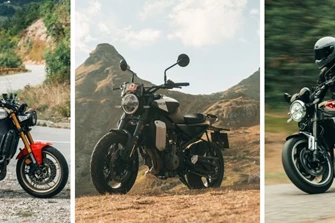 Kawasaki Z900 RS vs. Husqvarna Svartpilen 801 vs. Yamaha XSR900 Kawasaki Z900 RS vs. Husqvarna Svartpilen 801 vs. Yamaha XSR900