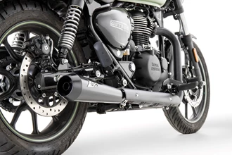 Zard Slip-On Auspuff für die Royal Enfield Meteor 350 (2021-2024) Zard Slip-On Auspuff für die Royal Enfield Meteor 350 (2021-2024)