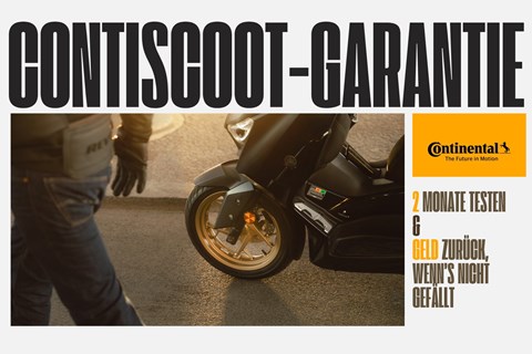 Continental startet Zufriedenheitsgarantie für ContiScoot-Reifen
