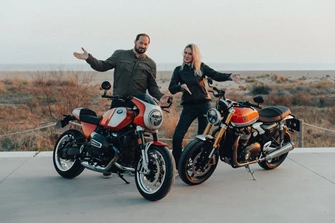 Triumph Speed Twin 1200 RS vs. BMW R12 S Vergleichstest Triumph Speed Twin 1200 RS vs. BMW R12 S Vergleichstest