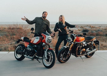 Triumph Speed Twin 1200 RS vs. BMW R12 S Vergleichstest Triumph Speed Twin 1200 RS vs. BMW R12 S Vergleichstest