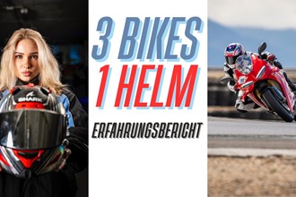 Das 3. Mal Rennstrecke - direkt auf 3 Superbikes ?