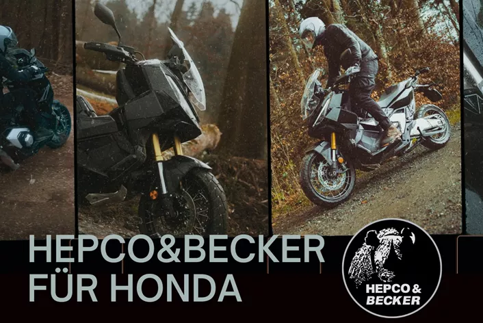 Honda X-ADV 750 je poznat po svom jedinstvenom karakteru. Smješten negdje između skutera i avanturističkog motocikla, privlači vozače koji ne pristaju lako na kategorizaciju. Za one koji žele maksimalno iskoristiti potencijal ovog svestranog saputnika za svakodnevnu vožnju i putovanja, Hepco&Becker nudi širok izbor opreme - od rešenja za prtljag do zaštitnih komponenti.