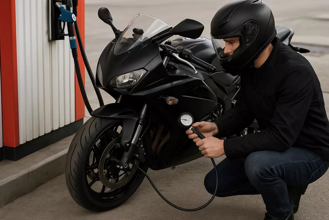 Der richtige Reifendruck entscheidet über Sicherheit und Fahrspaß - besonders auf anspruchsvollen Alpenstrecken. Unsere umfassende Tabelle bietet gute Richtwerte für alle Motorradkategorien, von leichten Enduros bis zu schweren Tourern. Ein kurzer Leitfaden, der auch ohne Handbuch einen passenden Reifendruck an der Tankstelle einstellen möchte.