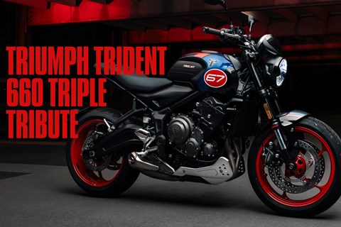 Triumph Trident 660 Triple Tribute - Jetzt kommt Farbe ins Spiel