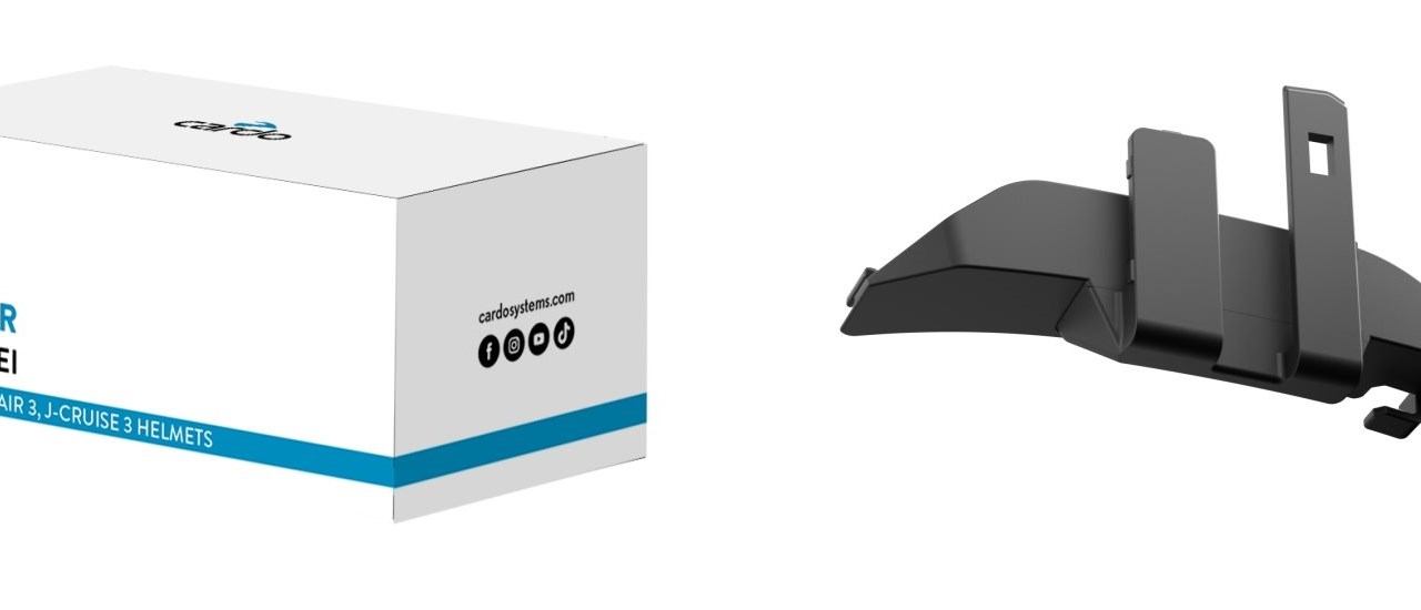 Cardo Adapter für Shoei Gen 3: Kommunikation auf Klick montiert