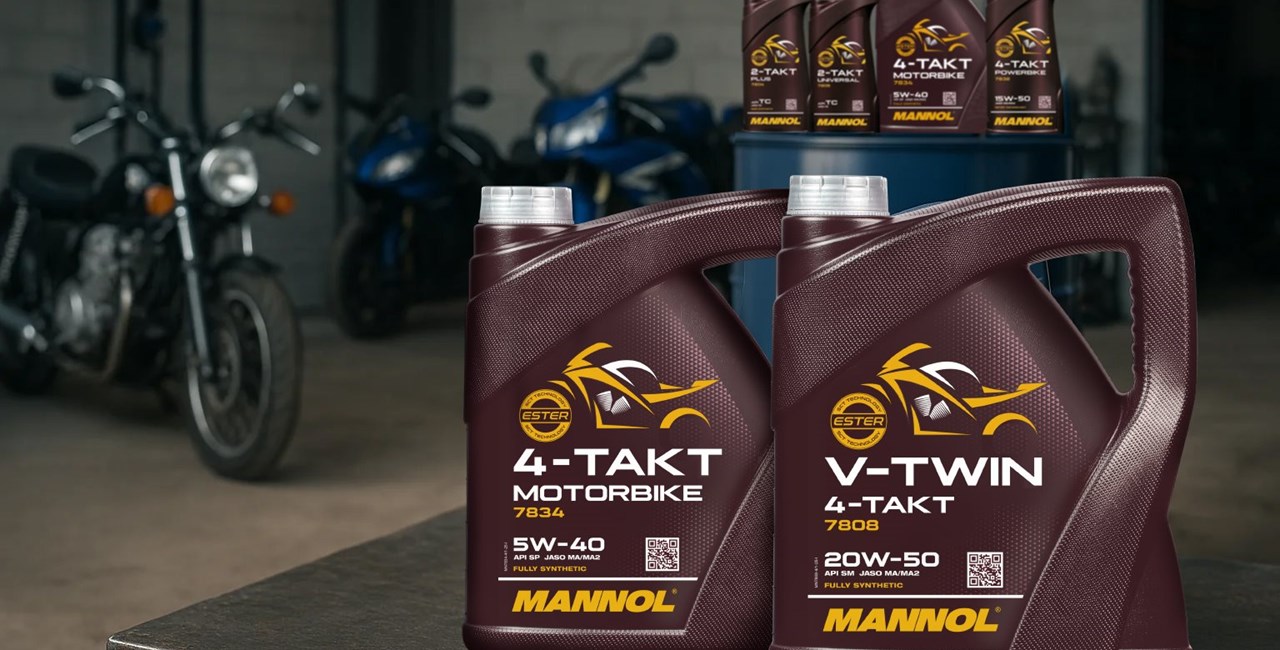 MANNOL News 2025: 4-Takt Motorbike 5W-40 & V-Twin 20W-50