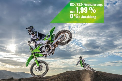 Kawasaki KX und KLX: Neue 1,99%-Finanzierung für Motocrosser