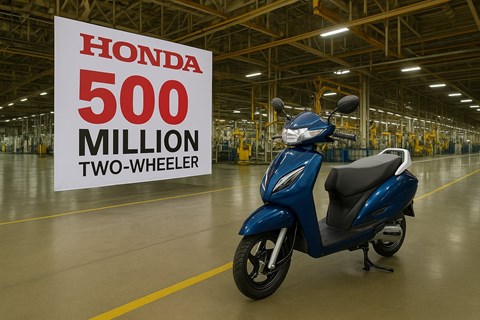 Honda feiert Meilenstein: 500 Millionen Zweiräder produziert