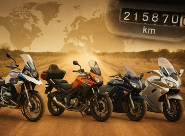 Top 5 Motorräder, die über 100.000 km problemlos schaffen