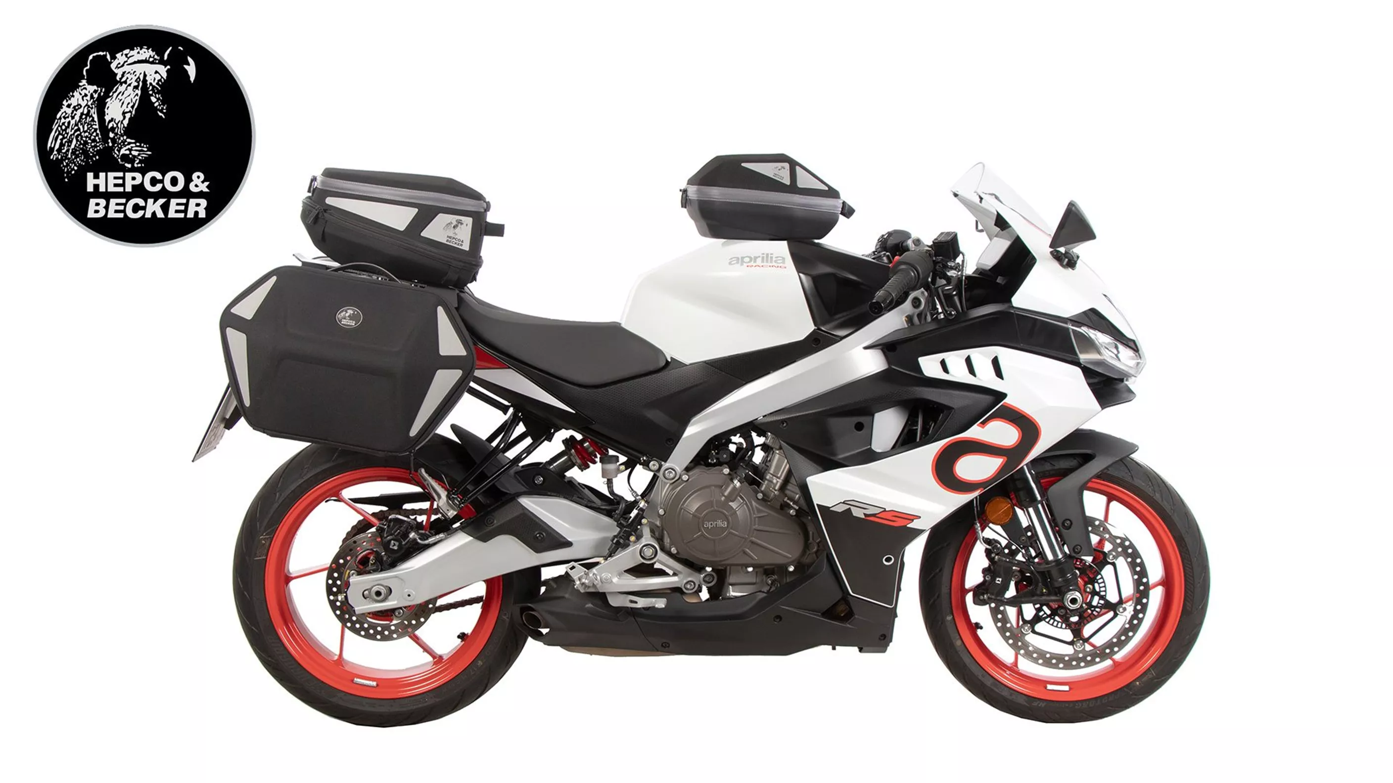 Aprilia RS 457 Dodatna oprema 2024: Touring nadgradnja od Hepco & Becker Aprilia RS 457 Dodatna oprema 2024: Touring nadgradnja od Hepco & Becker
