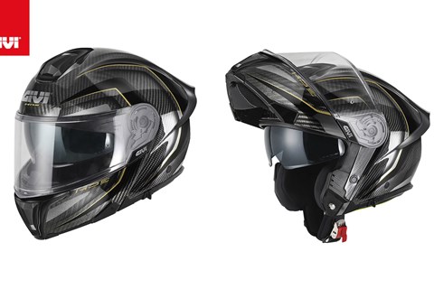 GIVI Modularhelm X50 Carbon Black Gold: Carbon und Komfort