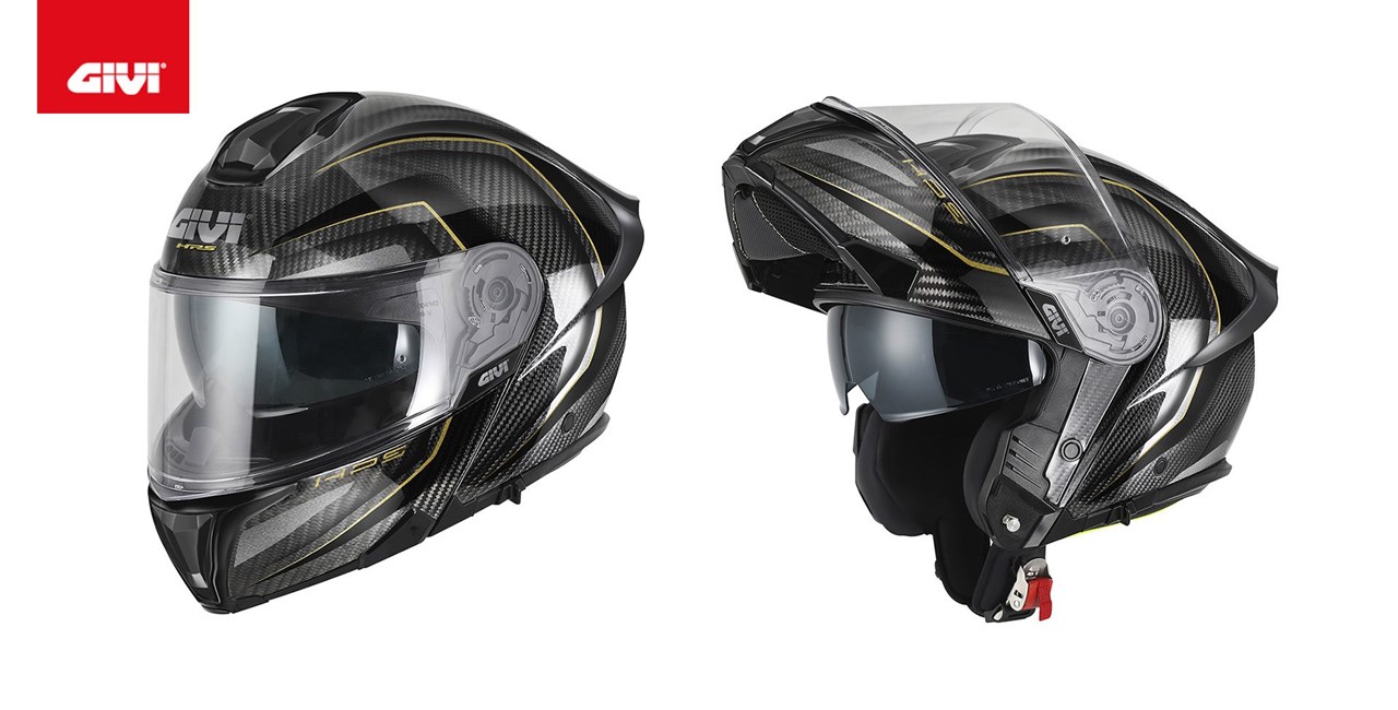 GIVI Modularhelm X50 Carbon Black Gold: Carbon und Komfort