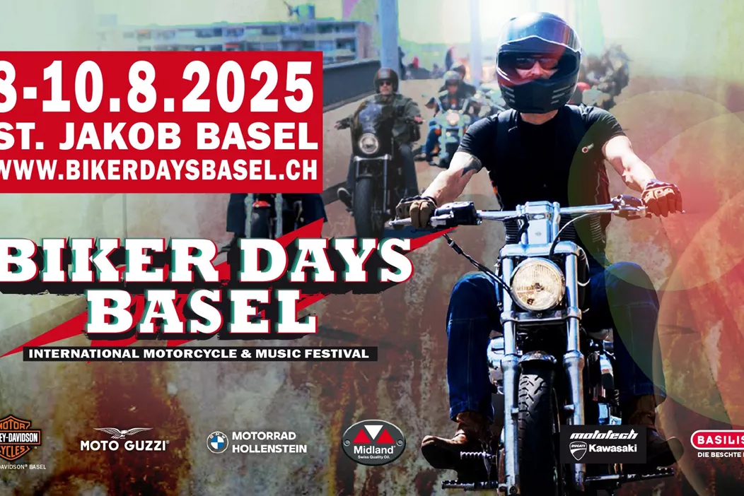 Du 8 au 10 août 2025, le St. Jakob-Areal à Bâle deviendra le rendez-vous incontournable des fans de rock et des passionnés de moto : les Biker Days Bâle entament leur neuvième édition.