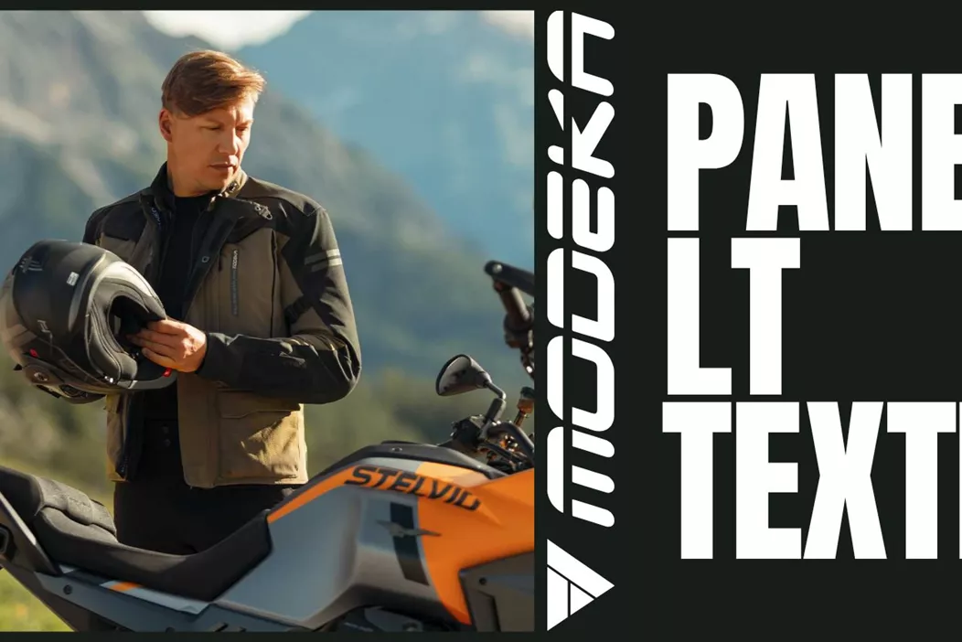 Pour les motards qui voyagent bien au-delà de l'horizon, à travers des cols montagneux, des routes côtières et des zones climatiques variées, il faut un équipement à la hauteur. La combinaison textile Modeka Paneo LT élève le concept classique du laminé au niveau du touring – légère, imperméable et ventilée, sans aucun compromis sur la protection ou le confort.