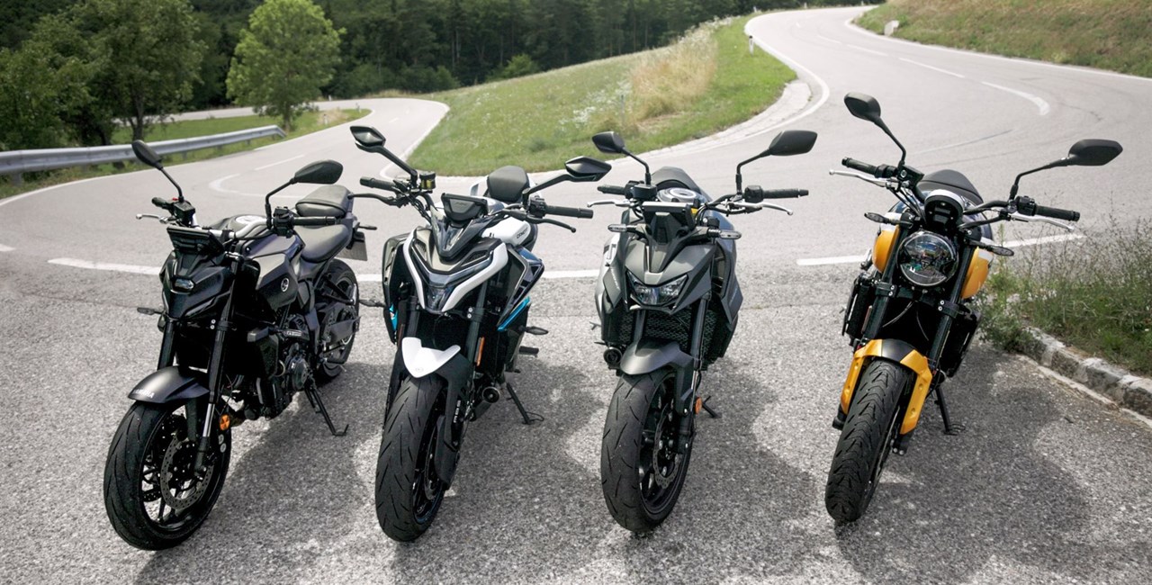 Vergleichstest Mittelklasse Naked Bikes bis 95 PS 2025