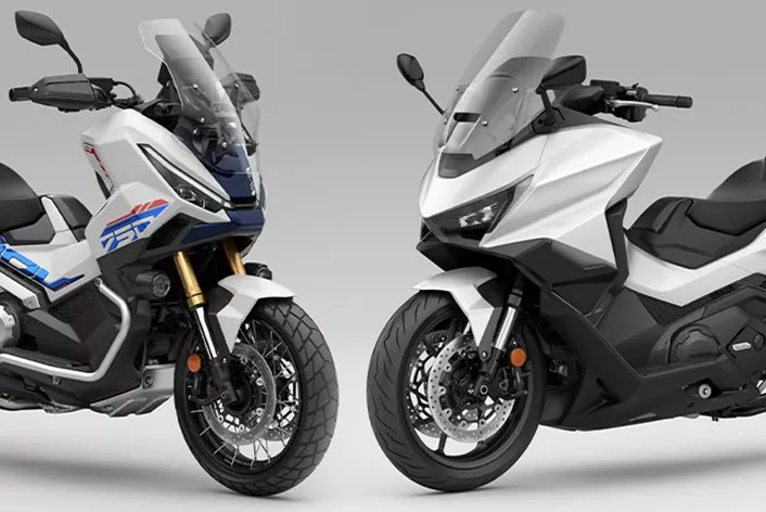 A Honda apresenta o Forza 750 e o X-ADV 2026 com novas pinturas vibrantes e materiais sustentáveis. O que há por trás dessa atualização estética?
