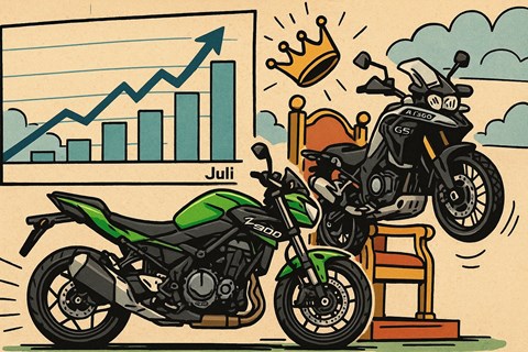 Motorrad Zulassungen Deutschland 2025: Z900 stößt GS vom Thron