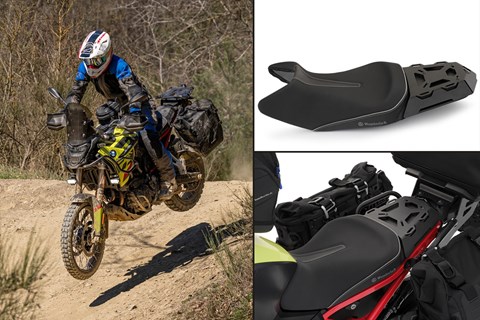 BMW F 900 GS: Wunderlich Einzelsitzbank mit Gepäckmöglichkeit