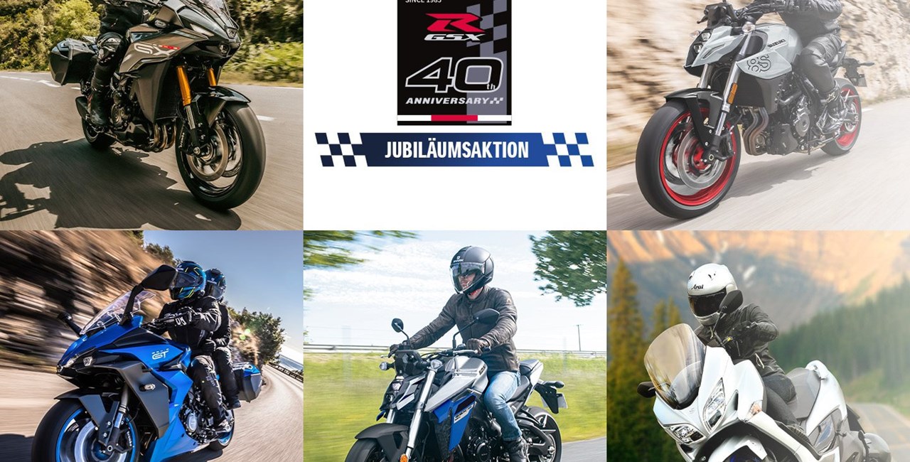 Suzuki GSX-R Jubiläumsaktion: Bis 2.185 € sparen auf 2025er Model