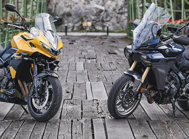 Triumph Tiger Sport 800 vs Yamaha Tracer 9 GT+ Y-AMT im Test Triumph Tiger Sport 800 vs Yamaha Tracer 9 GT+ Y-AMT im Test