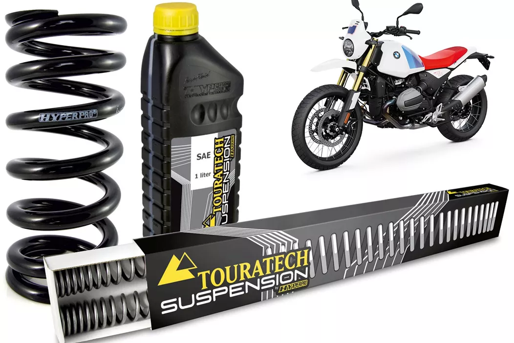 Touratech bringt neue Fahrwerkskomponenten für die BMW R 12 G/S. Progressive Federn, Explore-Federbein und CSC-Lenkungsdämpfer sollen für mehr Komfort, Kontrolle und Stabilität sorgen - egal ob Straße oder Gelände.