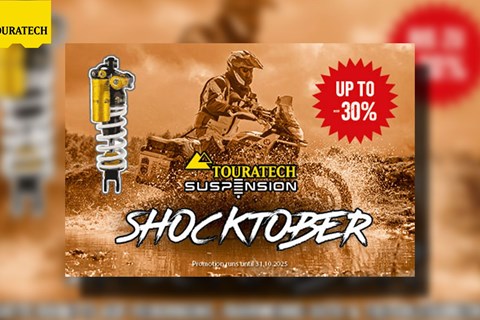 Touratech Shocktober 2025: Bis zu 30 % auf Fahrwerke