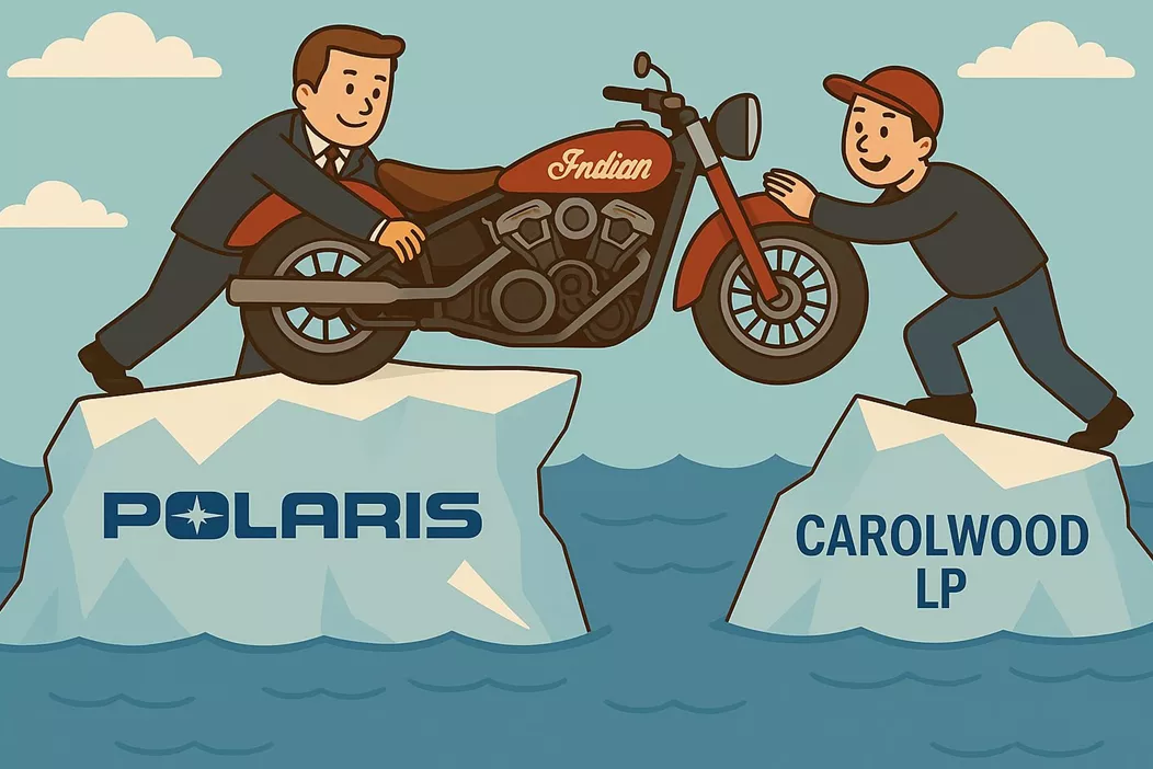 Americký výrobce vozidel Polaris přeměňuje svou motocyklovou divizi Indian Motorcycle na samostatnou společnost. Novým většinovým vlastníkem se stane investiční společnost Carolwood LP.