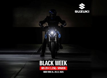 Suzuki Black Week 2025: Bis zu 1.250 Euro sparen