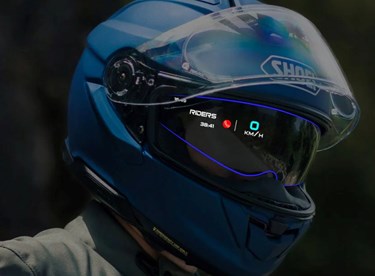 EyeLights zeigt Head-Up-Display für Helm und Motorrad