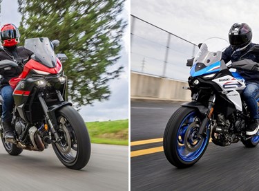 Suzuki SV-7GX vs Yamaha Tracer 7 im Daten-Vergleich