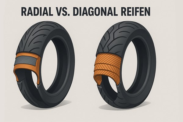 Radial oder Diagonal – welcher Motorradreifen ist besser?