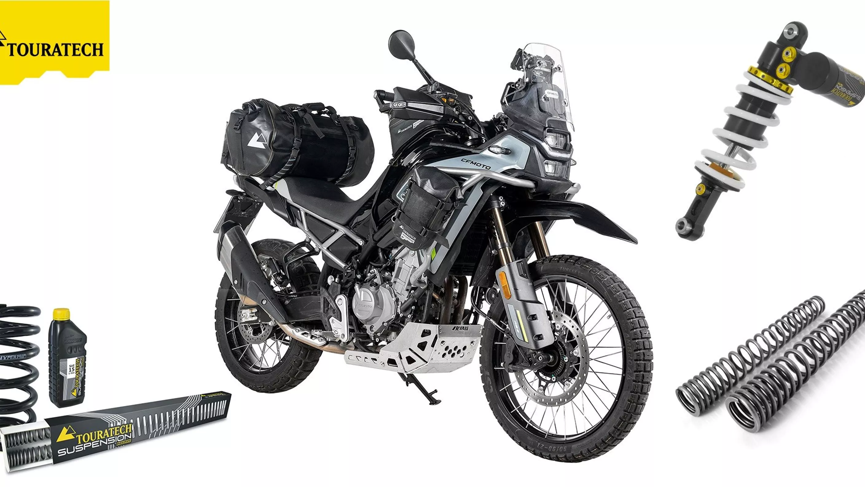 Touratech ovjes: nadogradnja za CFMOTO MT modele Touratech ovjes: nadogradnja za CFMOTO MT modele