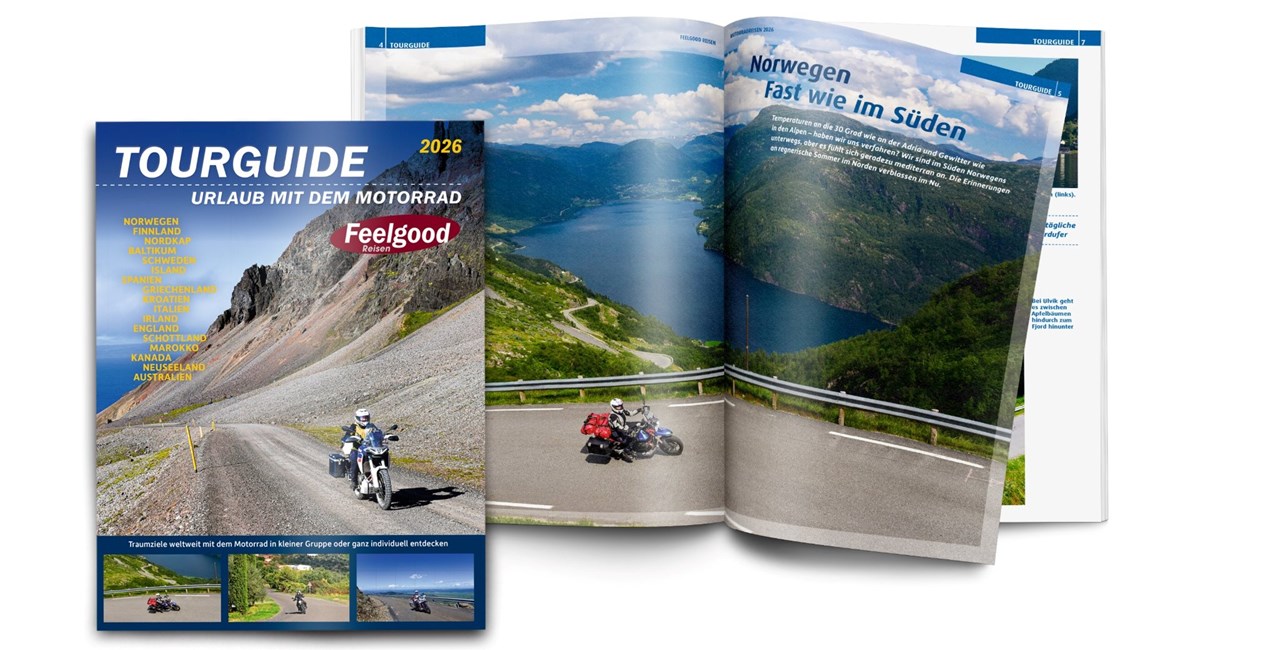 Feelgood Reisen präsentiert neue Motorradtouren 2026