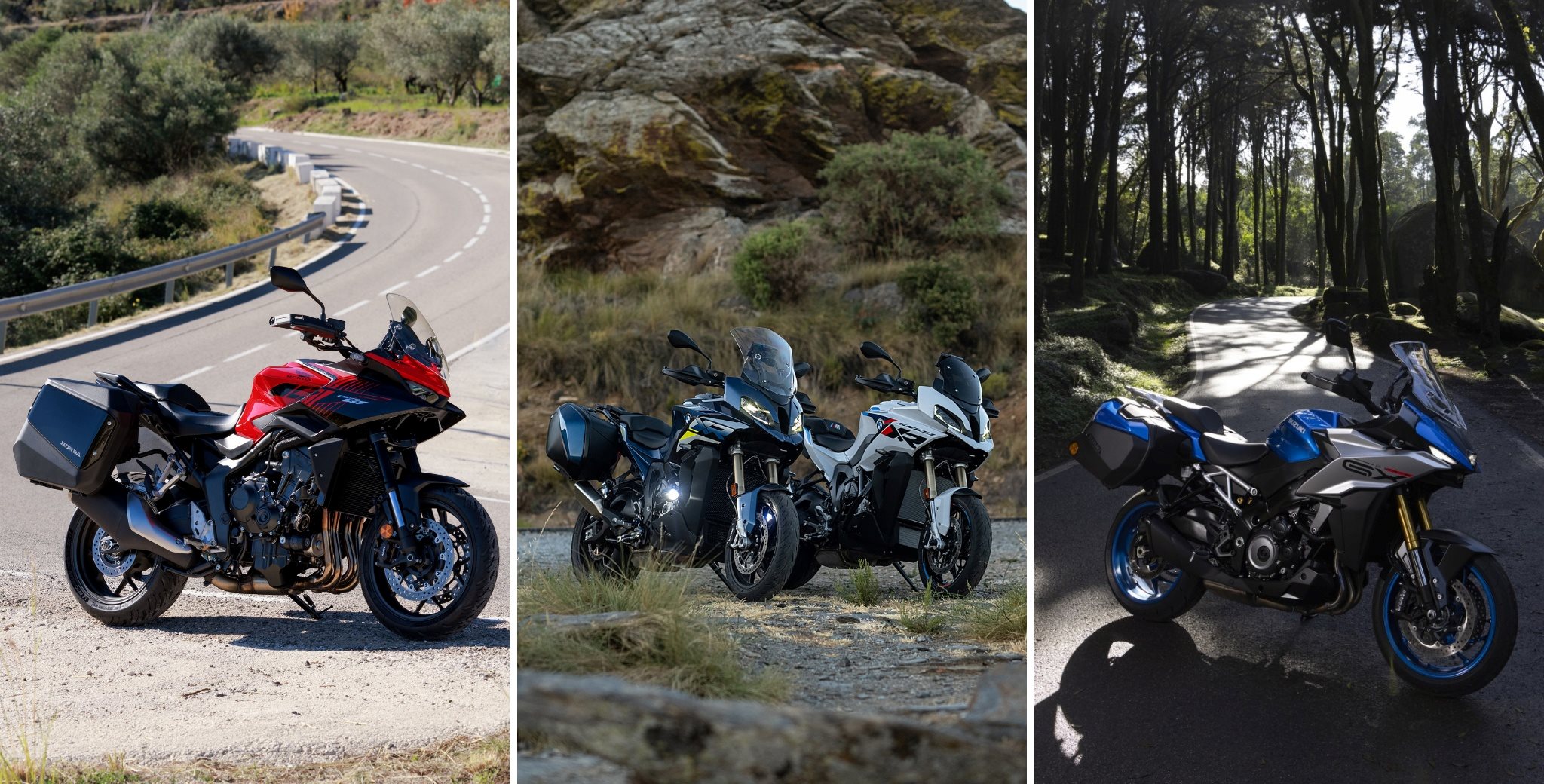 Honda CB1000GT vs BMW S1000XR vs Suzuki GX im Datenvergleich