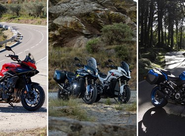 Honda CB1000GT vs BMW S1000XR vs Suzuki GX im Datenvergleich