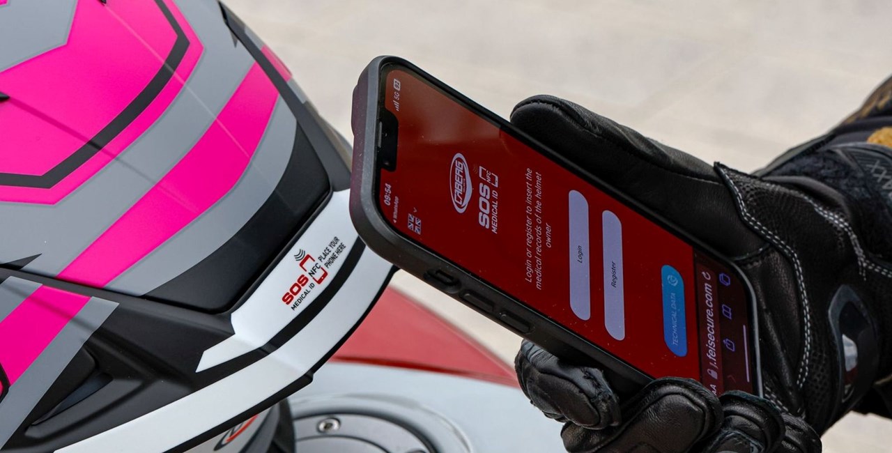 Caberg SOS Medical ID: Mehr Sicherheit durch NFC im Helm