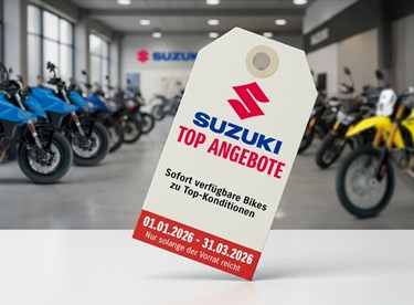 Suzuki Top Angebote 2026 – Sofort verfügbare Motorräder sichern