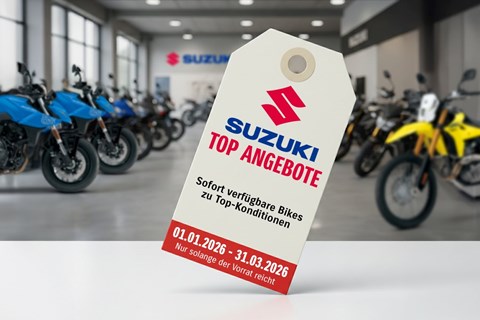 Suzuki Top Angebote 2026 – Sofort verfügbare Motorräder sichern