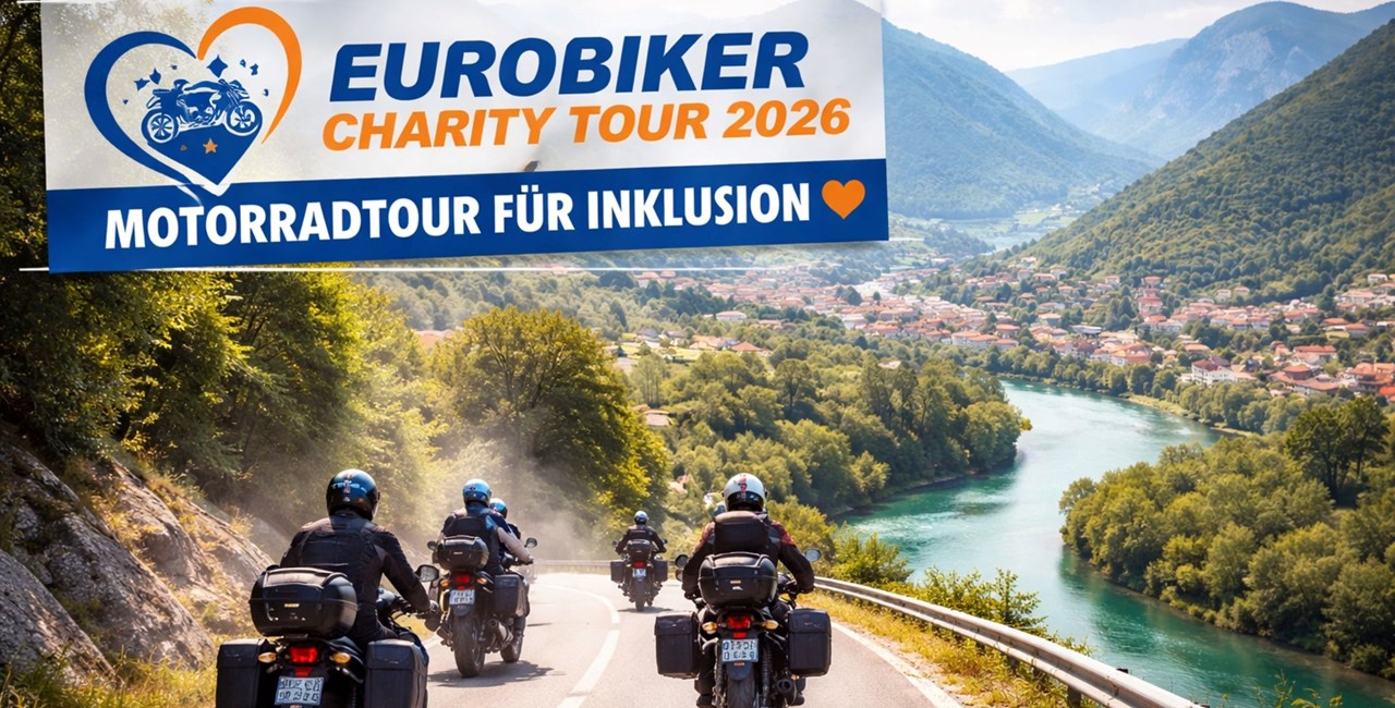 Eurobiker Charity Tour 2026: Motorradtour für Inklusion